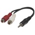 Deltaco, Multimedia-adapter 3,5mm ha till 2xRCA ho Deltaco, Multimedia-adapter 3,5mm ha till 2xRCA ho