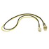 Deltaco, Adapterkabel 3-pins till 2-pins kontakt, 30cm Deltaco, Adapterkabel 3-pins till 2-pins kontakt, 30cm