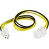 Deltaco, Förlängningskabel 4-pin ATX12V(P4) ha-ho, 30cm Deltaco, Förlängningskabel 4-pin ATX12V(P4) ha-ho, 30cm