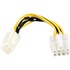 Deltaco, Adapterkabel 4-pin ATX12V till 8-pin EPS12V 10cm Deltaco, Adapterkabel 4-pin ATX12V till 8-pin EPS12V 10cm