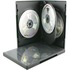 Hårdplast DVD-fodral för 4 skivor, svart, 5-pack Hårdplast DVD-fodral för 4 skivor, svart, 5-pack