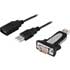 Deltaco, USB till seriell adapter RS-232 DB9ha, 0,7m förlängningskabel, svart Deltaco, USB till seriell adapter RS-232 DB9ha, 0,7m förlängningskabel, svart
