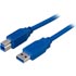 Deltaco USB 3.0 kabel, Typ A ha - Typ B ha, 2m, blå